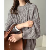 ざっくり感で一瞬でこなれ顔◎立体アラン柄ローゲージケーブルニット | Classical Elf | 詳細画像6