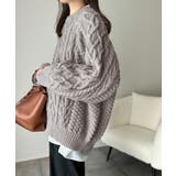 ざっくり感で一瞬でこなれ顔◎立体アラン柄ローゲージケーブルニット | Classical Elf | 詳細画像7