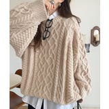 ざっくり感で一瞬でこなれ顔◎立体アラン柄ローゲージケーブルニット | Classical Elf | 詳細画像20