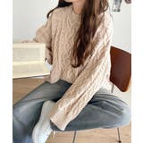 ざっくり感で一瞬でこなれ顔◎立体アラン柄ローゲージケーブルニット | Classical Elf | 詳細画像21