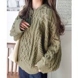 ざっくり感で一瞬でこなれ顔◎立体アラン柄ローゲージケーブルニット | Classical Elf | 詳細画像28