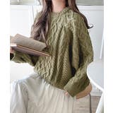 ざっくり感で一瞬でこなれ顔◎立体アラン柄ローゲージケーブルニット | Classical Elf | 詳細画像30