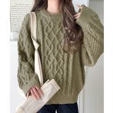 ざっくり感で一瞬でこなれ顔◎立体アラン柄ローゲージケーブルニット | Classical Elf | 詳細画像31