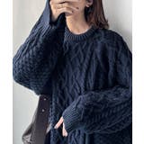 ざっくり感で一瞬でこなれ顔◎立体アラン柄ローゲージケーブルニット | Classical Elf | 詳細画像34