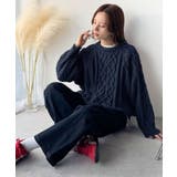 ざっくり感で一瞬でこなれ顔◎立体アラン柄ローゲージケーブルニット | Classical Elf | 詳細画像35