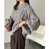 ざっくり感で一瞬でこなれ顔◎立体アラン柄ローゲージケーブルニット | Classical Elf | 詳細画像2