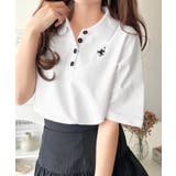 さらっと涼しい大人ポロ。大人のきれい見え◎イージーケアワンポイント胸刺繍ポロ衿プ… | Classical Elf  | 詳細画像10 