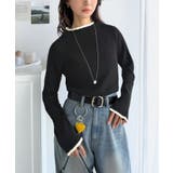 色っぽさと着回し力を兼ね備えた主役級ニット。スカラップ配色デザインニットプルオー… | Classical Elf  | 詳細画像18 