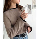 色っぽさと着回し力を兼ね備えた主役級ニット。スカラップ配色デザインニットプルオー… | Classical Elf  | 詳細画像24 