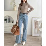 色っぽさと着回し力を兼ね備えた主役級ニット。スカラップ配色デザインニットプルオー… | Classical Elf  | 詳細画像27 