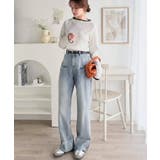 色っぽさと着回し力を兼ね備えた主役級ニット。スカラップ配色デザインニットプルオー… | Classical Elf  | 詳細画像5 