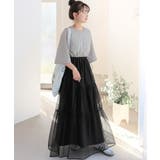 杢グレー | 1枚で完成する、究極の大人カジュアル。半袖スウェットチュールドッキングワンピース | Classical Elf 