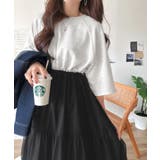 1枚で完成する、究極の大人カジュアル。半袖スウェットチュールドッキングワンピース | Classical Elf  | 詳細画像19 