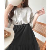 1枚で完成する、究極の大人カジュアル。半袖スウェットチュールドッキングワンピース | Classical Elf  | 詳細画像22 