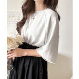 1枚で完成する、究極の大人カジュアル。半袖スウェットチュールドッキングワンピース | Classical Elf  | 詳細画像27 