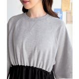 1枚で完成する、究極の大人カジュアル。半袖スウェットチュールドッキングワンピース | Classical Elf  | 詳細画像30 