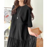 1枚で完成する、究極の大人カジュアル。半袖スウェットチュールドッキングワンピース | Classical Elf  | 詳細画像3 