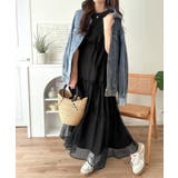 1枚で完成する、究極の大人カジュアル。半袖スウェットチュールドッキングワンピース | Classical Elf  | 詳細画像4 