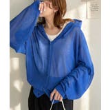 ブルー | 透け感を楽しむ大人のサマーニット♪リラックスシルエットで体型カバーも◎シアーサマ… | Classical Elf 