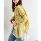 大人のきれいめカジュアル、体型も美しくカバー。裾レースカットソードッキングTシャ… | Classical Elf  | 詳細画像9 