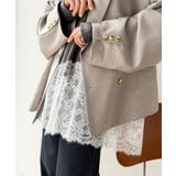 大人のきれいめカジュアル、体型も美しくカバー。裾レースカットソードッキングTシャ… | Classical Elf  | 詳細画像37 
