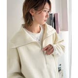 開けて、閉めてお洒落のアレンジ自由自在。ハーフジップオーバーサイズニット（長袖） | Classical Elf  | 詳細画像2 