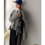 ふわっと甘く、上品に。フリルが彩る、ふわもちフリル金ボタンニットカーディガン(長… | Classical Elf | 詳細画像16