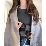 今っぽく、上品に。袖口レースドッキング リブトップス (長袖) | Classical Elf | 詳細画像20