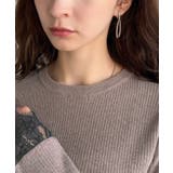 今っぽく、上品に。袖口レースドッキング リブトップス (長袖) | Classical Elf | 詳細画像42