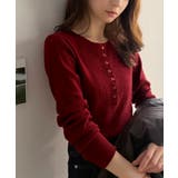 フィット感でフェミニンさを演出◎ヘンリーネックリブニット(長袖) | Classical Elf | 詳細画像35