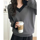 今日はどっちを前にする?前後2wayクロシェ編みドッキング襟ニットプルオーバー(… | Classical Elf | 詳細画像31