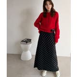 「甘すぎない」が、ちょうどいい。ダブルジャガードニットスカート (ロング ドット… | Classical Elf  | 詳細画像12 