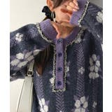 レトロな花柄に、ひと目惚れ。前後2WAY花柄ジャガードフリンジ使いヘンリーネック… | Classical Elf | 詳細画像19