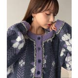 レトロな花柄に、ひと目惚れ。前後2WAY花柄ジャガードフリンジ使いヘンリーネック… | Classical Elf | 詳細画像20