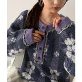 レトロな花柄に、ひと目惚れ。前後2WAY花柄ジャガードフリンジ使いヘンリーネック… | Classical Elf | 詳細画像24