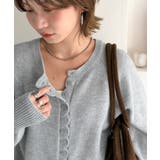 シンプル派もきっと恋する、ほっこりデザイン。スカラップ多ボタンカーディガン(長袖… | Classical Elf | 詳細画像18