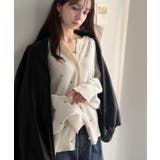 普通じゃ物足りない大人たちへ。前後2WAYダブルジャガードドット柄ニットカーディ… | Classical Elf  | 詳細画像6 