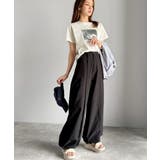 ゆるっとキメる、タックで魅せる。裾ドロスト入り前後タックワイドパンツ | Classical Elf  | 詳細画像11 