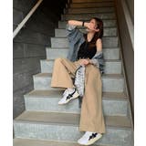 ゆるっとキメる、タックで魅せる。裾ドロスト入り前後タックワイドパンツ | Classical Elf  | 詳細画像30 