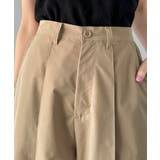 ゆるっとキメる、タックで魅せる。裾ドロスト入り前後タックワイドパンツ | Classical Elf  | 詳細画像32 