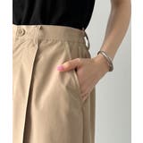 ゆるっとキメる、タックで魅せる。裾ドロスト入り前後タックワイドパンツ | Classical Elf  | 詳細画像33 