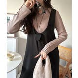 着心地ラクチン×お洒落見え♪深Uネックオールインワンサロペットパンツ | Classical Elf  | 詳細画像9 