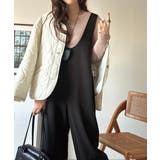 着心地ラクチン×お洒落見え♪深Uネックオールインワンサロペットパンツ | Classical Elf  | 詳細画像10 