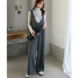 着心地ラクチン×お洒落見え♪深Uネックオールインワンサロペットパンツ | Classical Elf  | 詳細画像15 