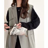 いつものコーデに重ねるだけ。即、今っぽこなれ感。ダブルジャケットジレベスト | Classical Elf  | 詳細画像19 