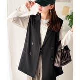 いつものコーデに重ねるだけ。即、今っぽこなれ感。ダブルジャケットジレベスト | Classical Elf  | 詳細画像1 