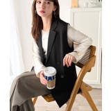 いつものコーデに重ねるだけ。即、今っぽこなれ感。ダブルジャケットジレベスト | Classical Elf  | 詳細画像3 