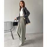 リラックス感とスタイルを両立。美脚シルエットワイドイージーパンツ | Classical Elf  | 詳細画像16