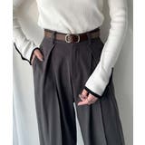 上質レザーでスタイリングを格上げ◎牛床革ピンレススクエアーバックルレザーベルト | Classical Elf  | 詳細画像16