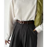 上質レザーでスタイリングを格上げ◎牛床革ピンレススクエアーバックルレザーベルト | Classical Elf  | 詳細画像23